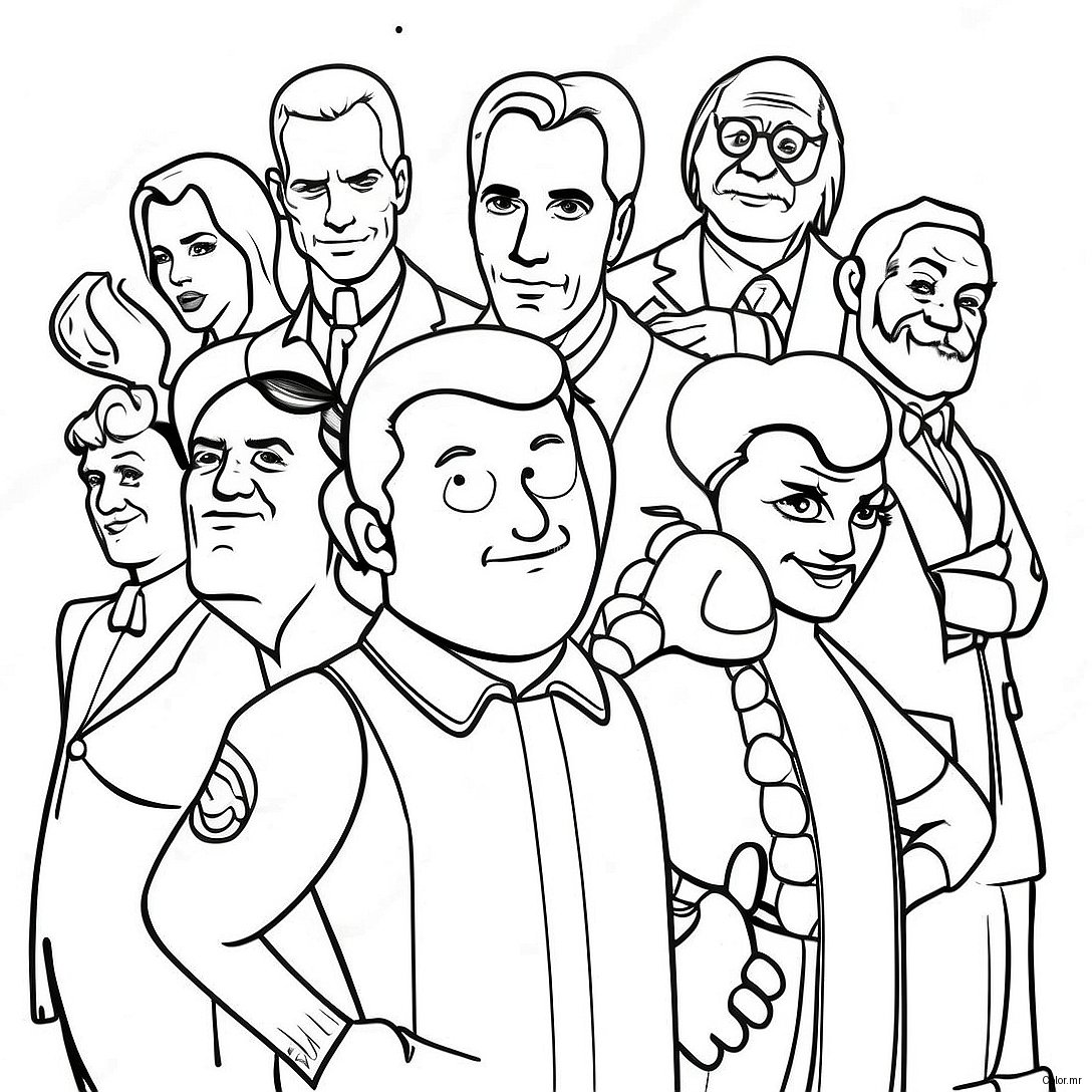 20th Century Fox Movie Characters Coloring Page 30199 27158