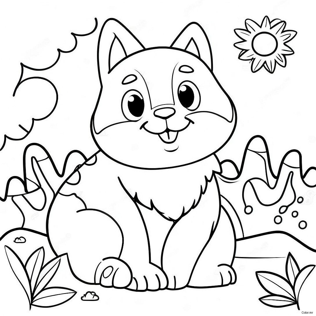 Adorable Earth Day Animals Coloring Page 44073 36657