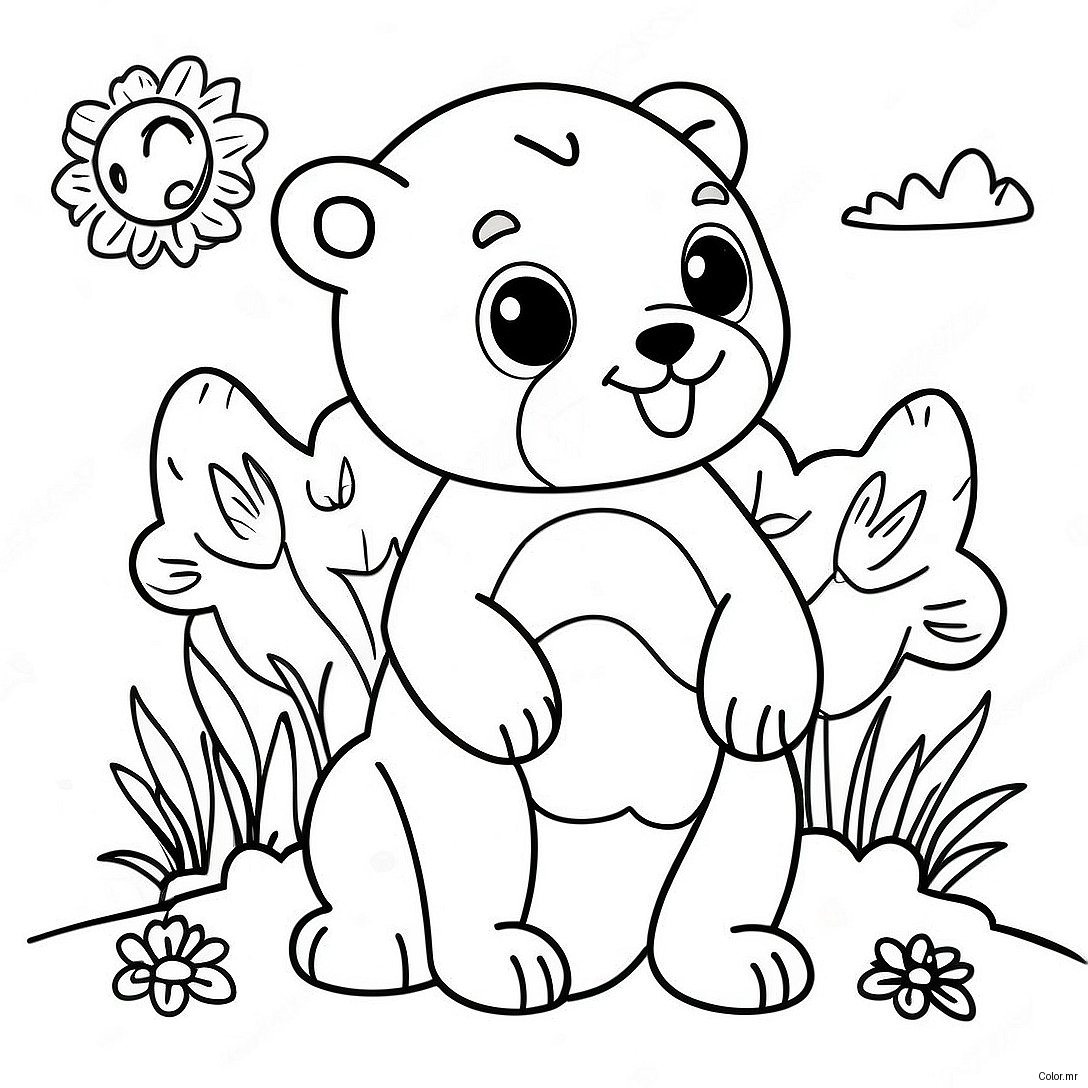 Adorable Earth Day Animals Coloring Page 44073 36659