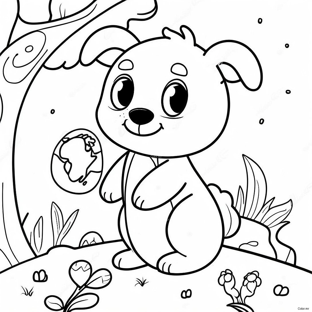 Adorable Earth Day Animals Coloring Page 44073 36660