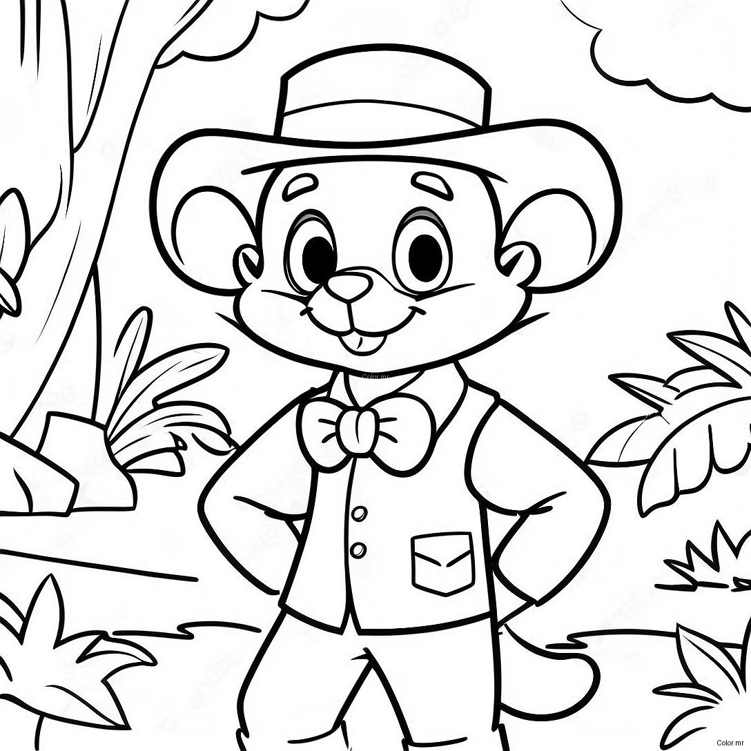 Adventurous Geronimo Stilton In Jungle Coloring Page 43463 36169