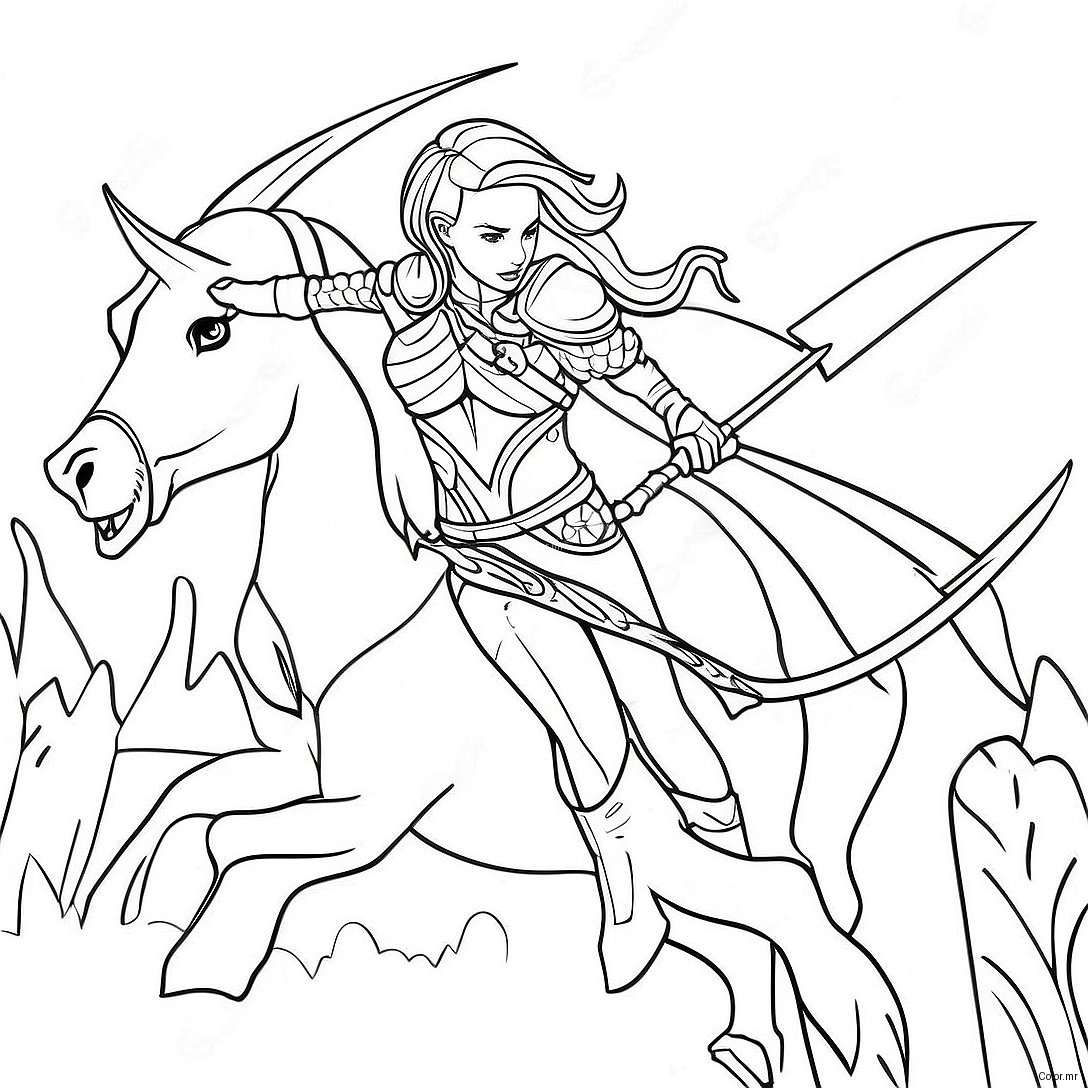 Aelin Galathynius In Battaglia Pagina Da Colorare 55582 46241