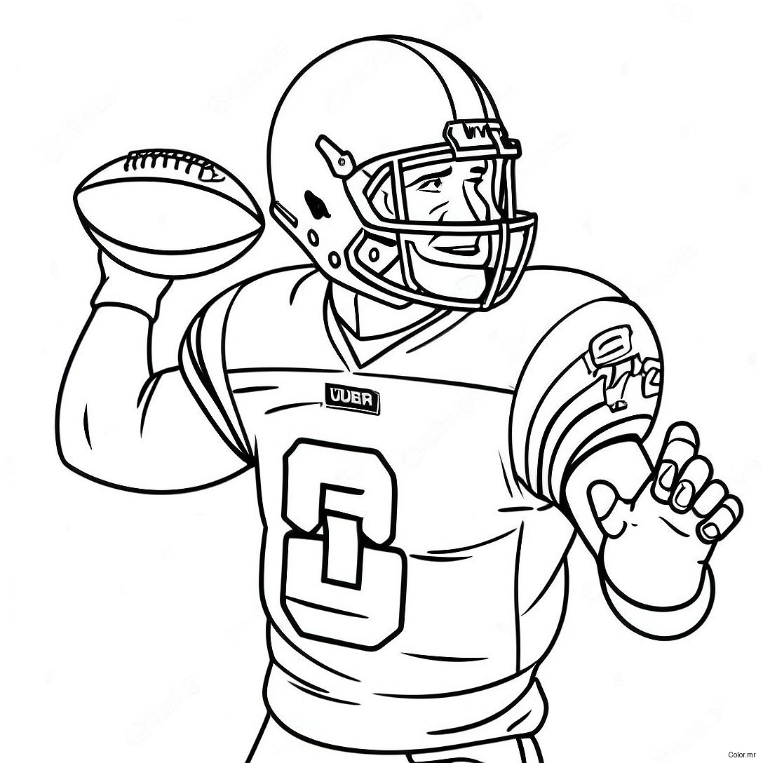 Aj Brown Catching A Football Coloring Page 23484 21527