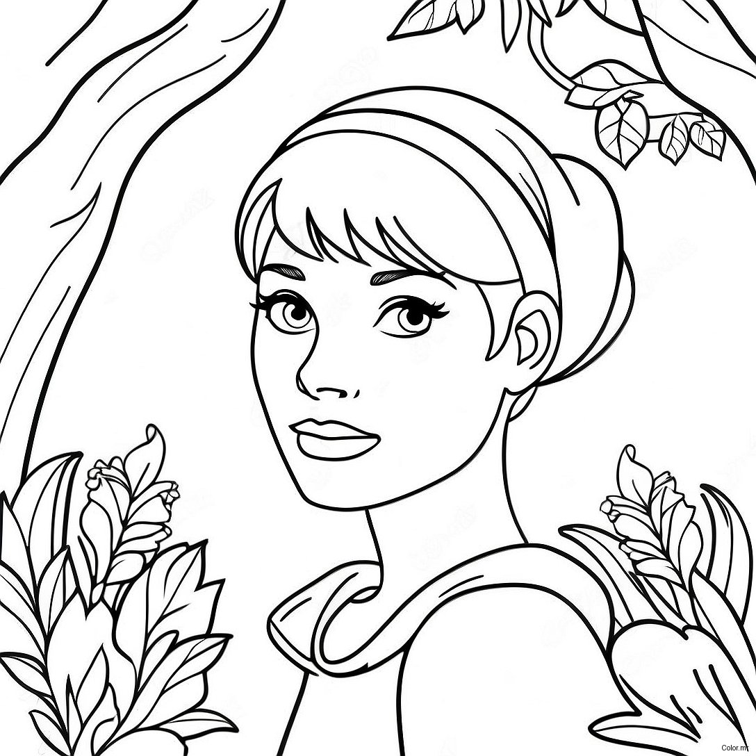 Audrey Descendants In Magical Forest Coloring Page 43883 36508