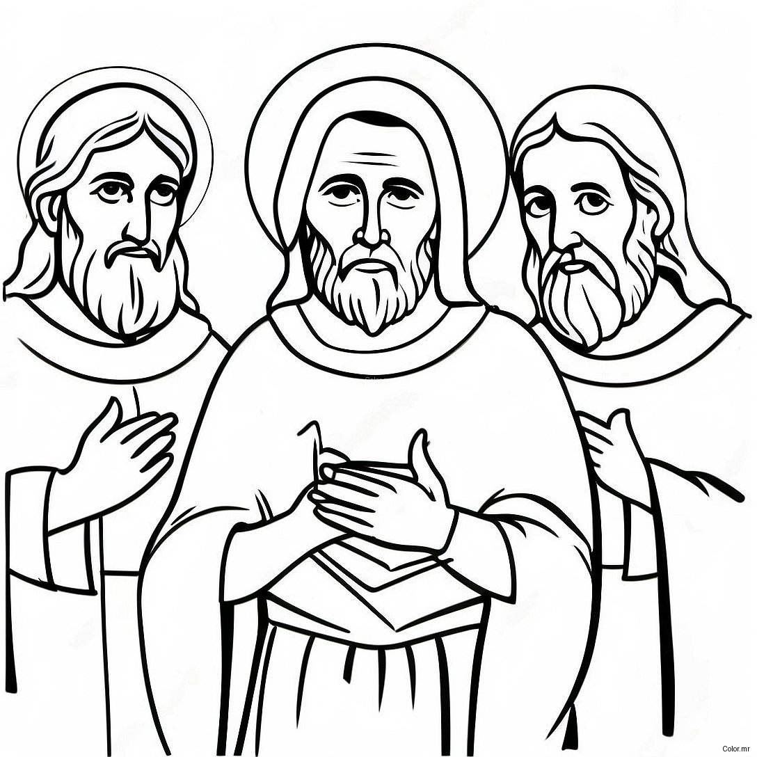 Beautiful Apostles Creed Illustration Coloring Page 58496 48598