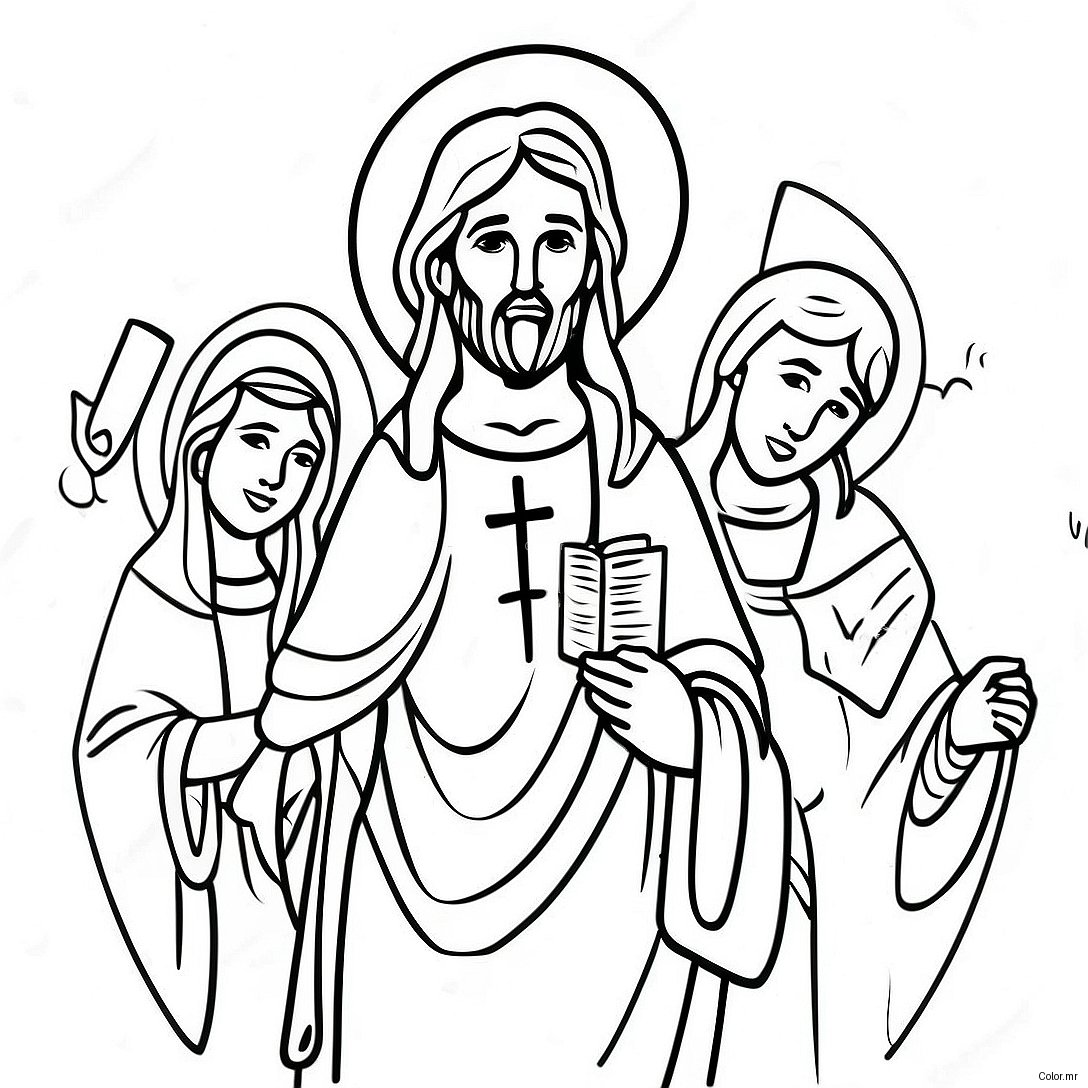 Beautiful Apostles Creed Illustration Coloring Page 58496 48599