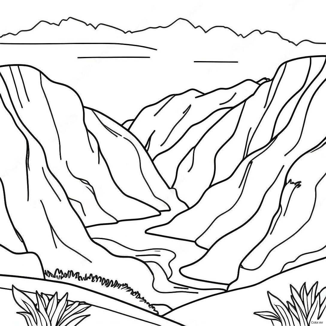 Beautiful West Virginia Mountains Coloring Page 61157 50710