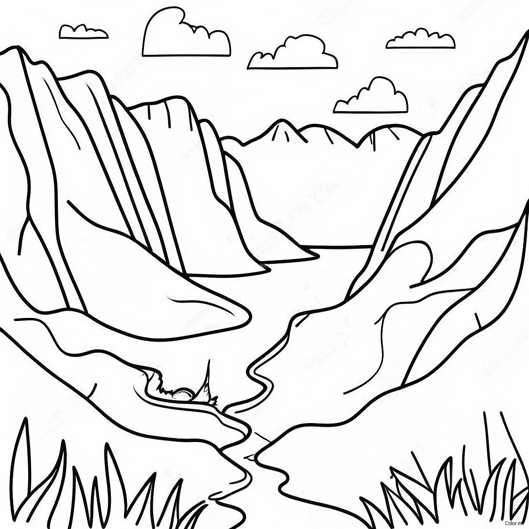 Beautiful West Virginia Mountains Coloring Page 61157 50711