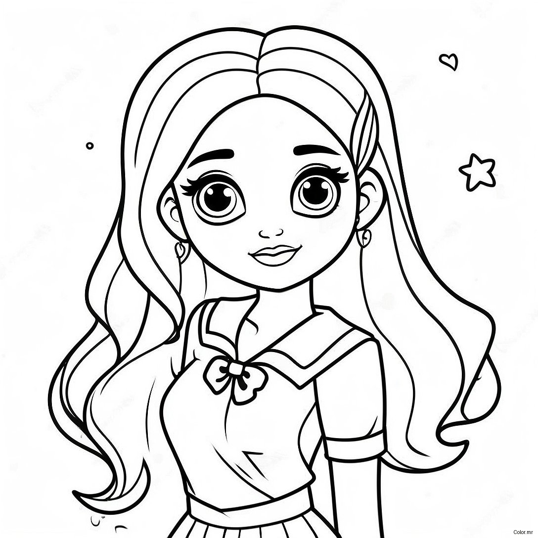 Bella From Rainbow High In Stylish Outfit Coloring Page 21503 19815