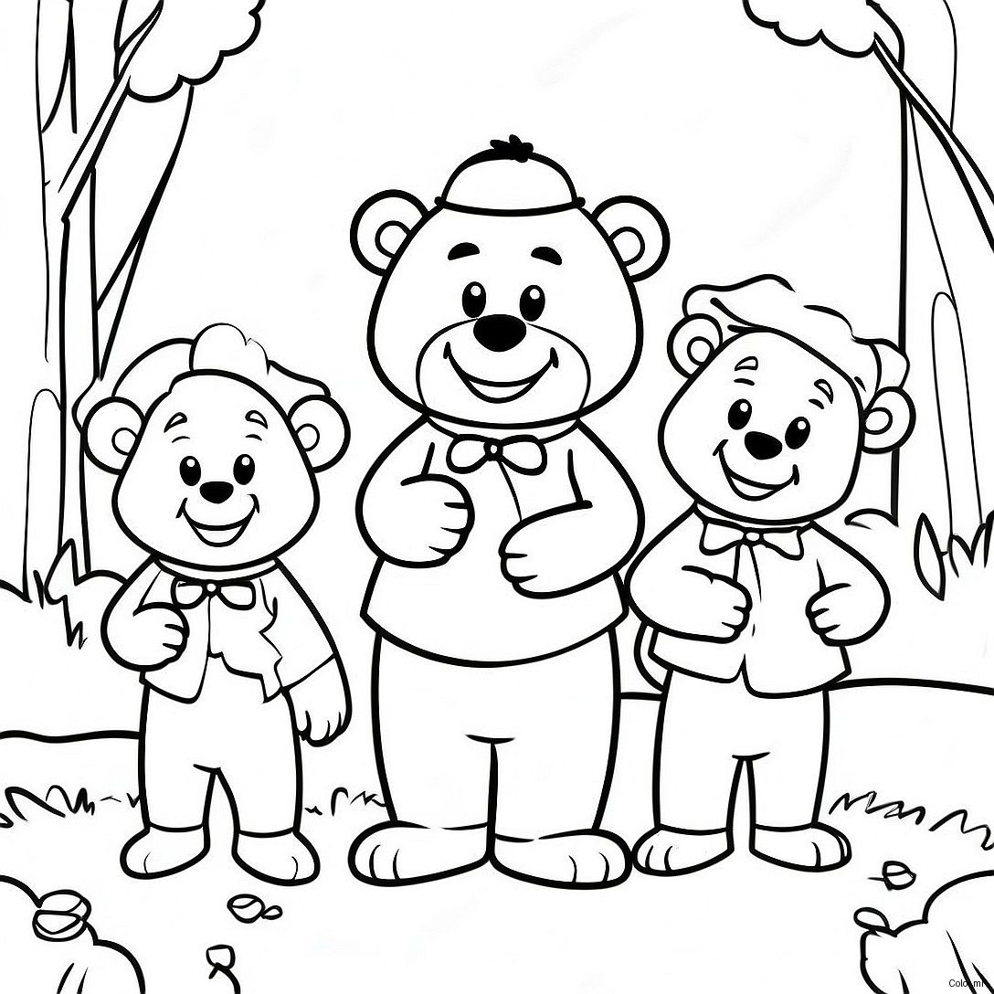 Berenstain Bears Family Adventure Coloring Page 7735 6285