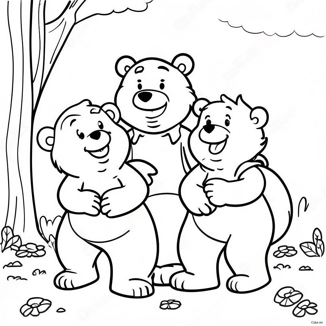 Berenstain Bears Family Adventure Coloring Page 7735 6286