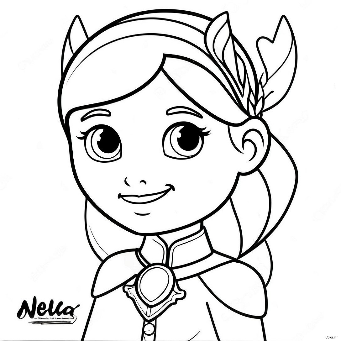 Bravery Of Nella The Princess Knight Coloring Page 56432 46909
