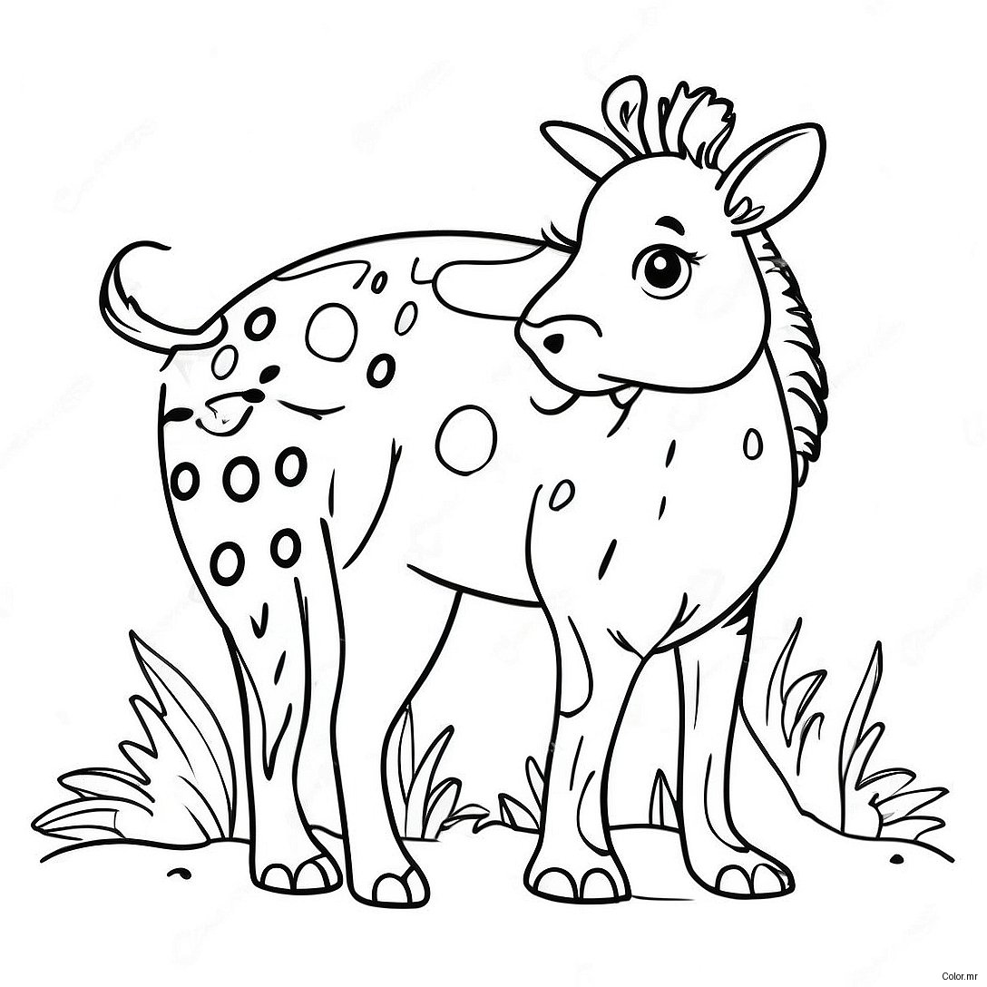 Bright Dot Marker Animals Coloring Page 12698 10566