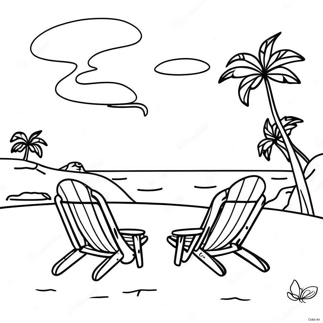 California Beach Sunset Coloring Page 15189 12559