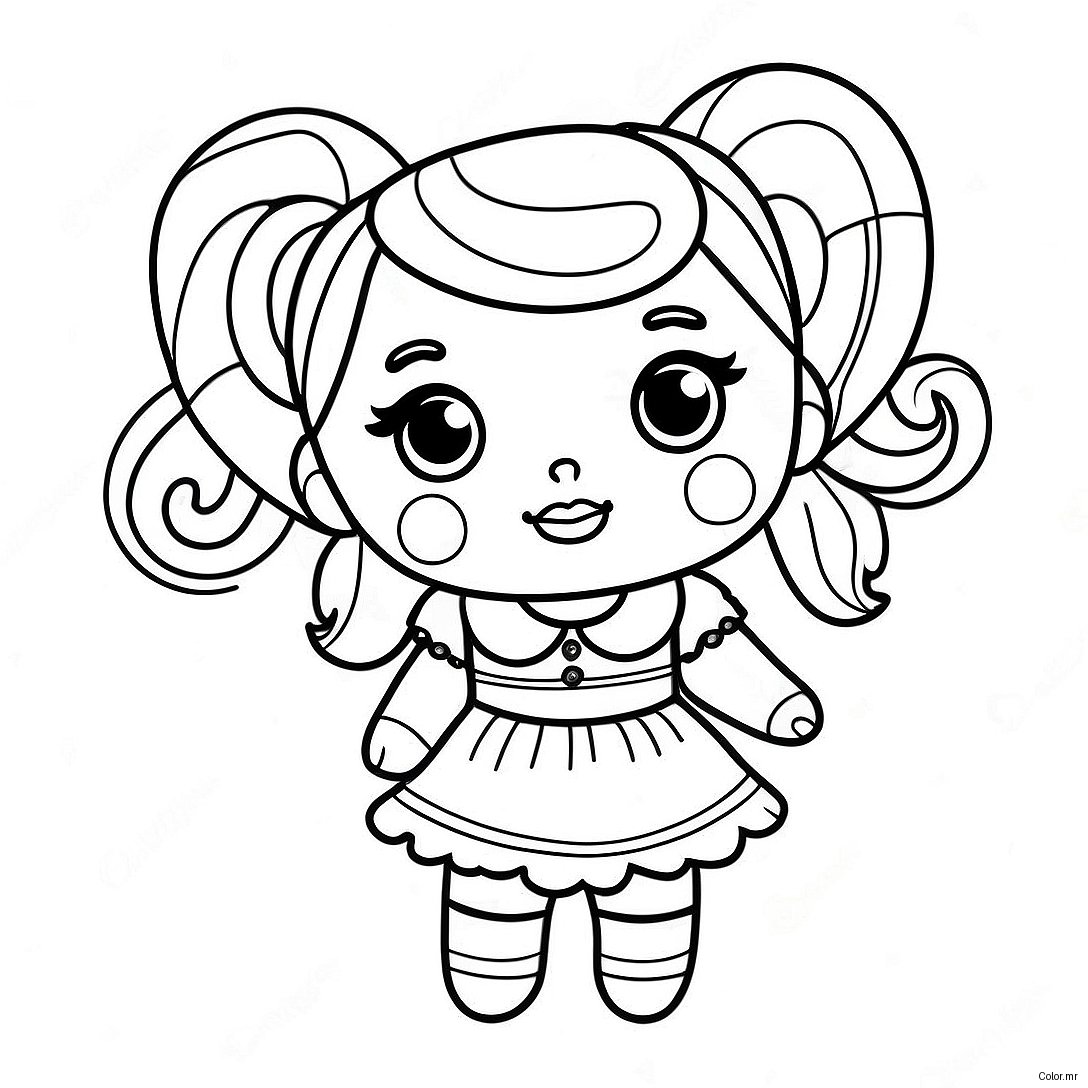 Candylicious Doll In A Sweet Outfit Coloring Page 25687 23624