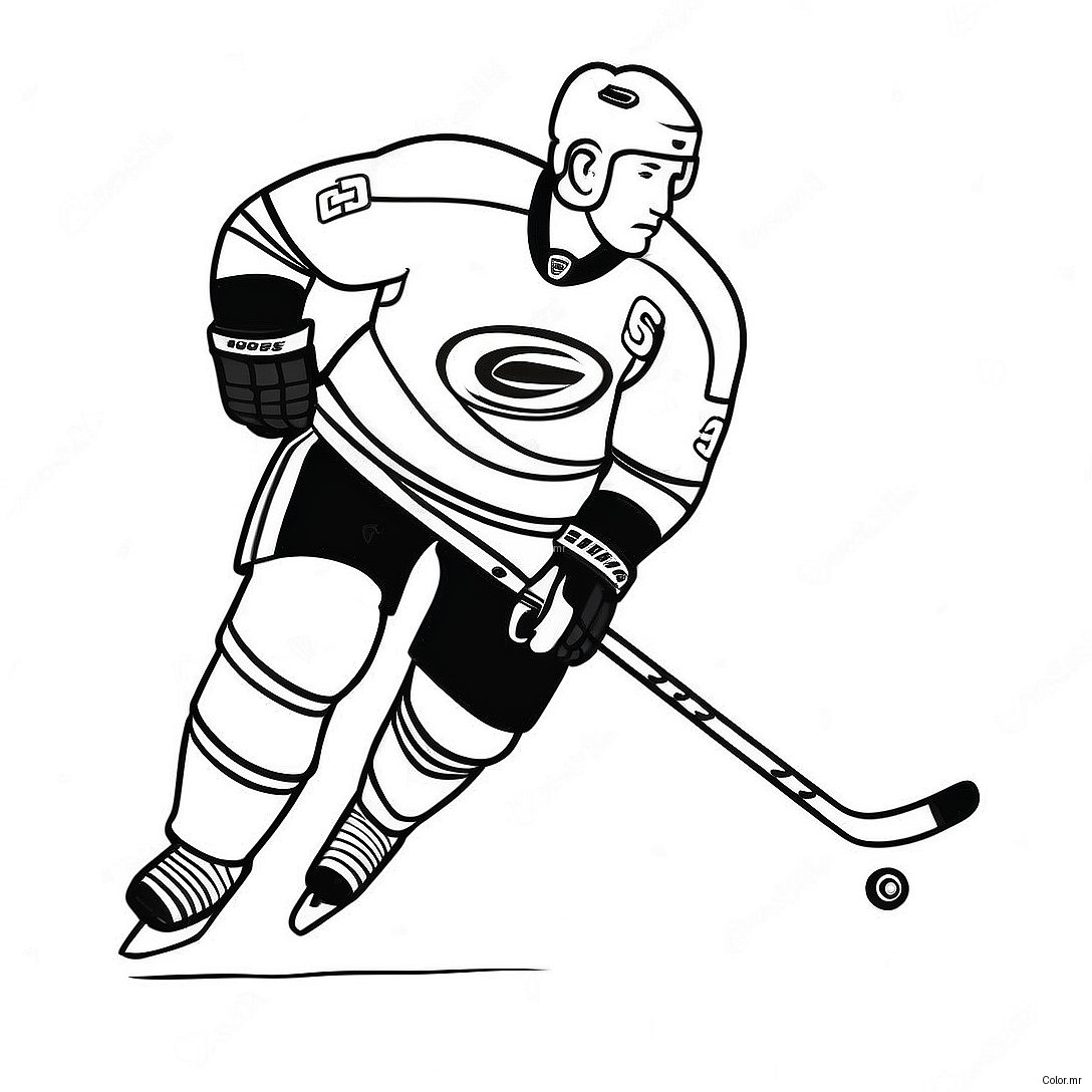 Carolina Hurricanes Player Skating Coloring Page 56542 47000