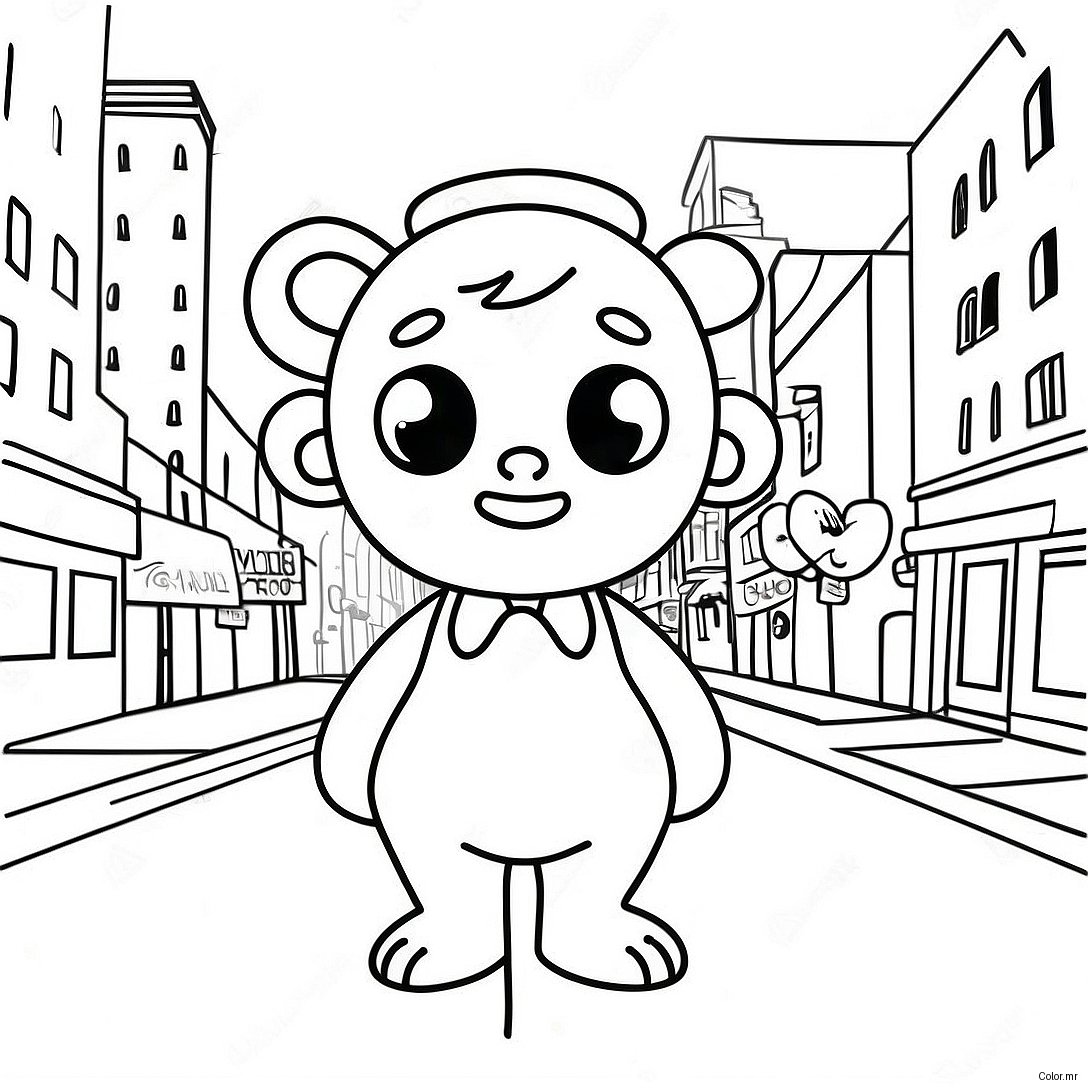 Charlie S Colorform City Adventure Coloring Page 71814 59368