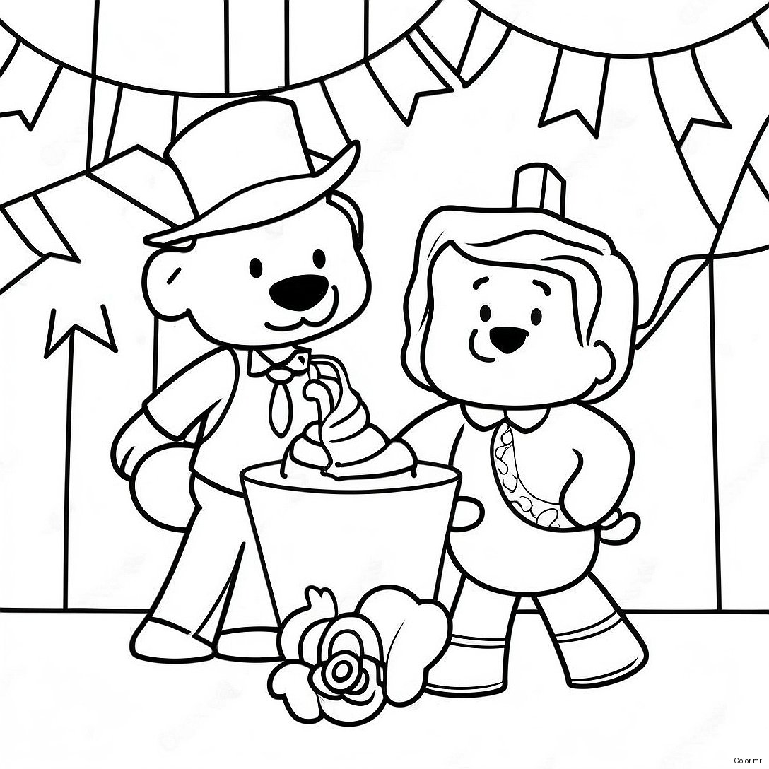 Chase And Marshall Birthday Party Coloring Page 41610 34526