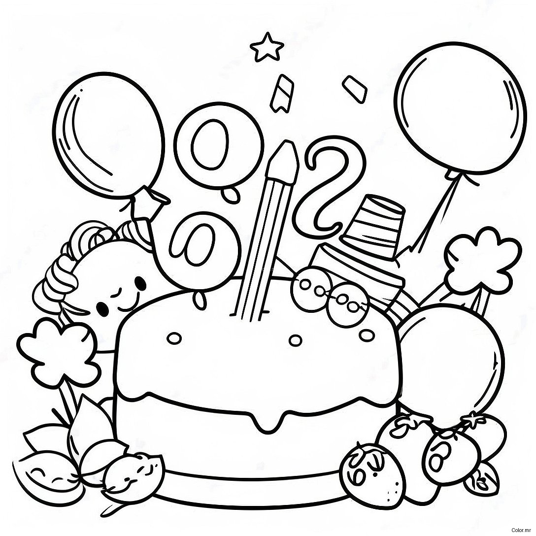 Class Of 2024 Celebration Party Coloring Page 15330 12842