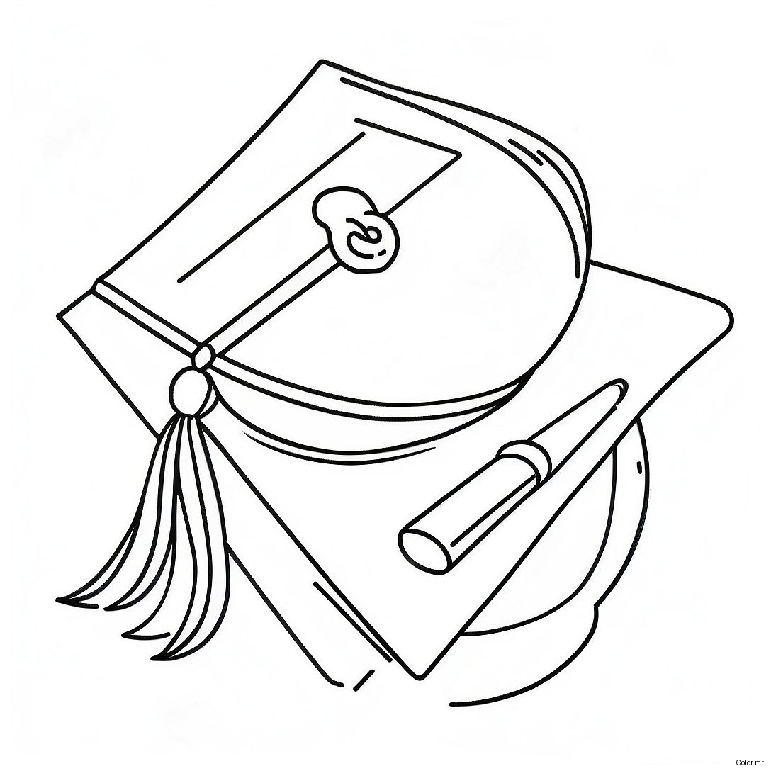 Class Of 2024 Graduation Cap Coloring Page 15329 12984