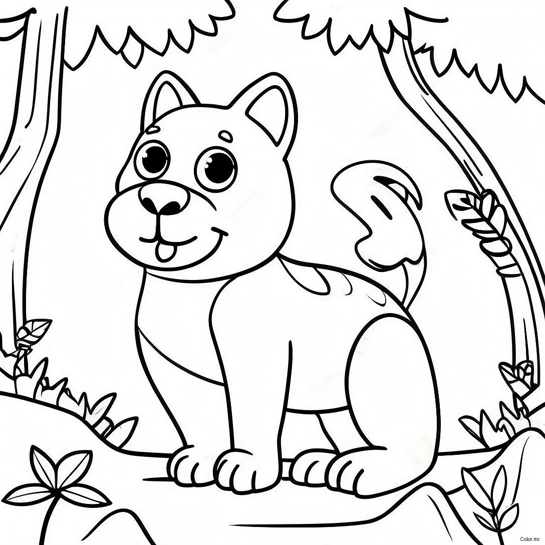 Colorful Amazon Rainforest Animals Coloring Page 64140 53054
