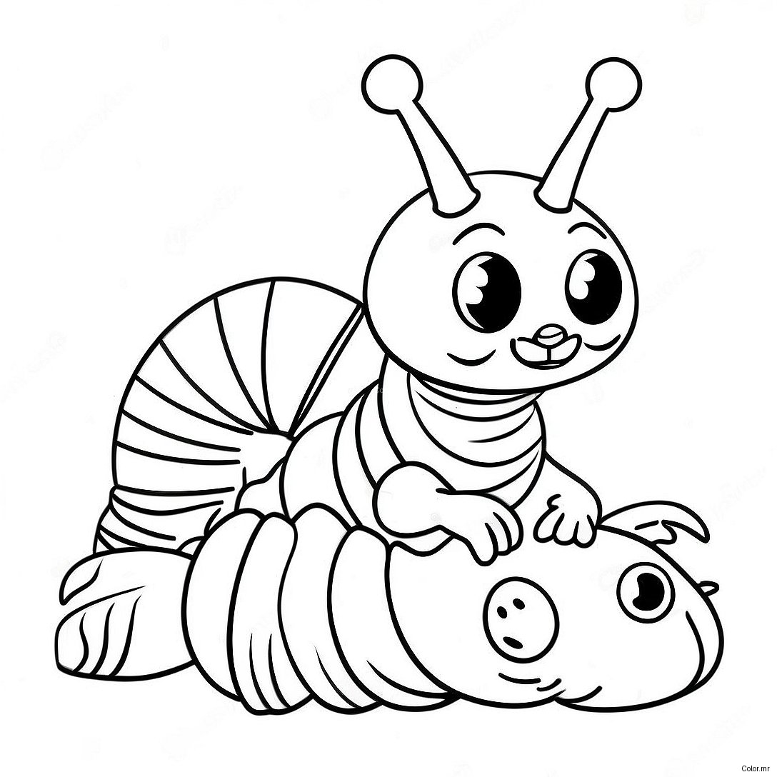 Colorful Caterpillar From Alice In Wonderland Coloring Page 52036 43309