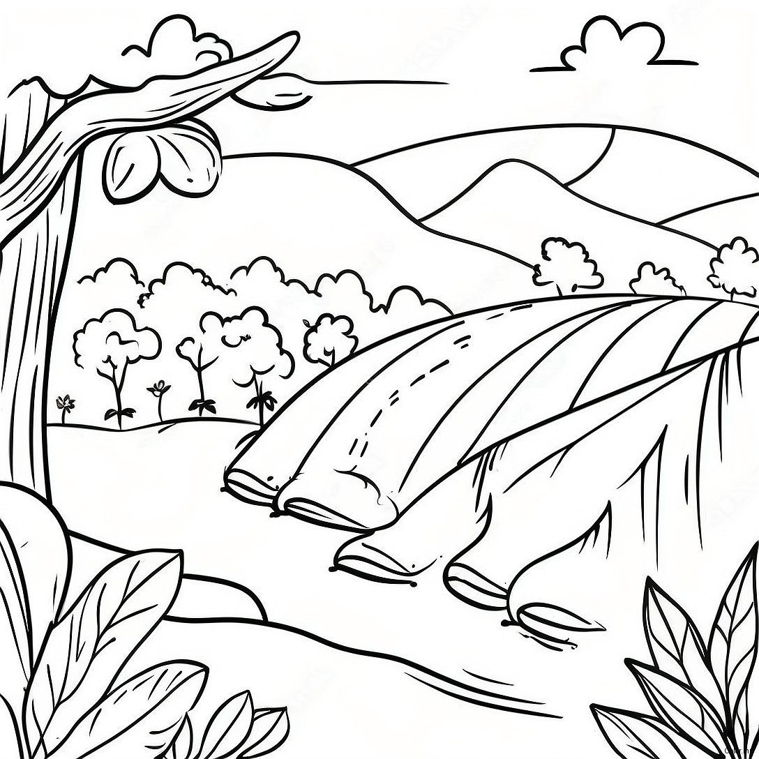 Colorful Colombian Coffee Farm Coloring Page 17696 14842