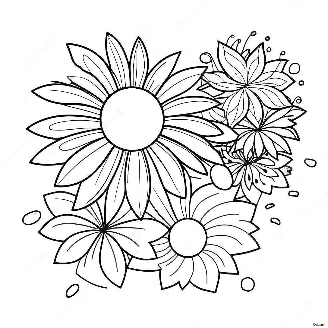 Colorful Firework Display Coloring Page 7795 6334