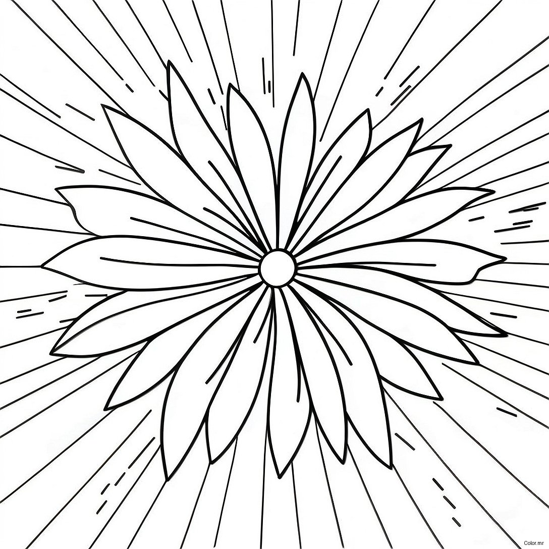 Colorful Fireworks Explosion Coloring Page 53318 44324
