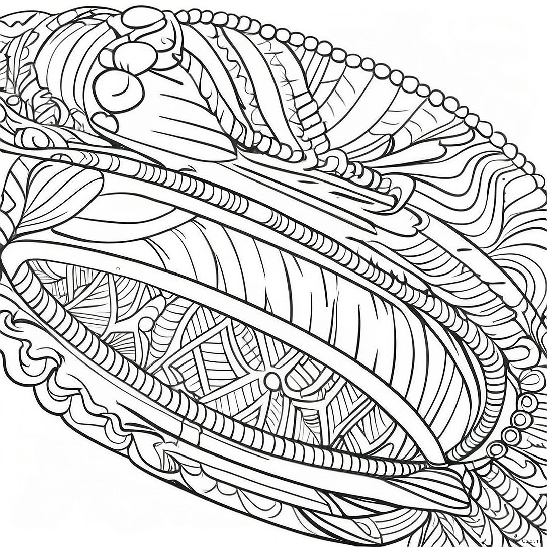 Colorful Friendship Bracelet Design Coloring Page 28647 25933