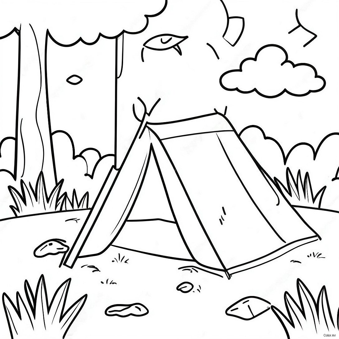 Colorful Outdoor Nature Scavenger Hunt Coloring Page 33963 18034