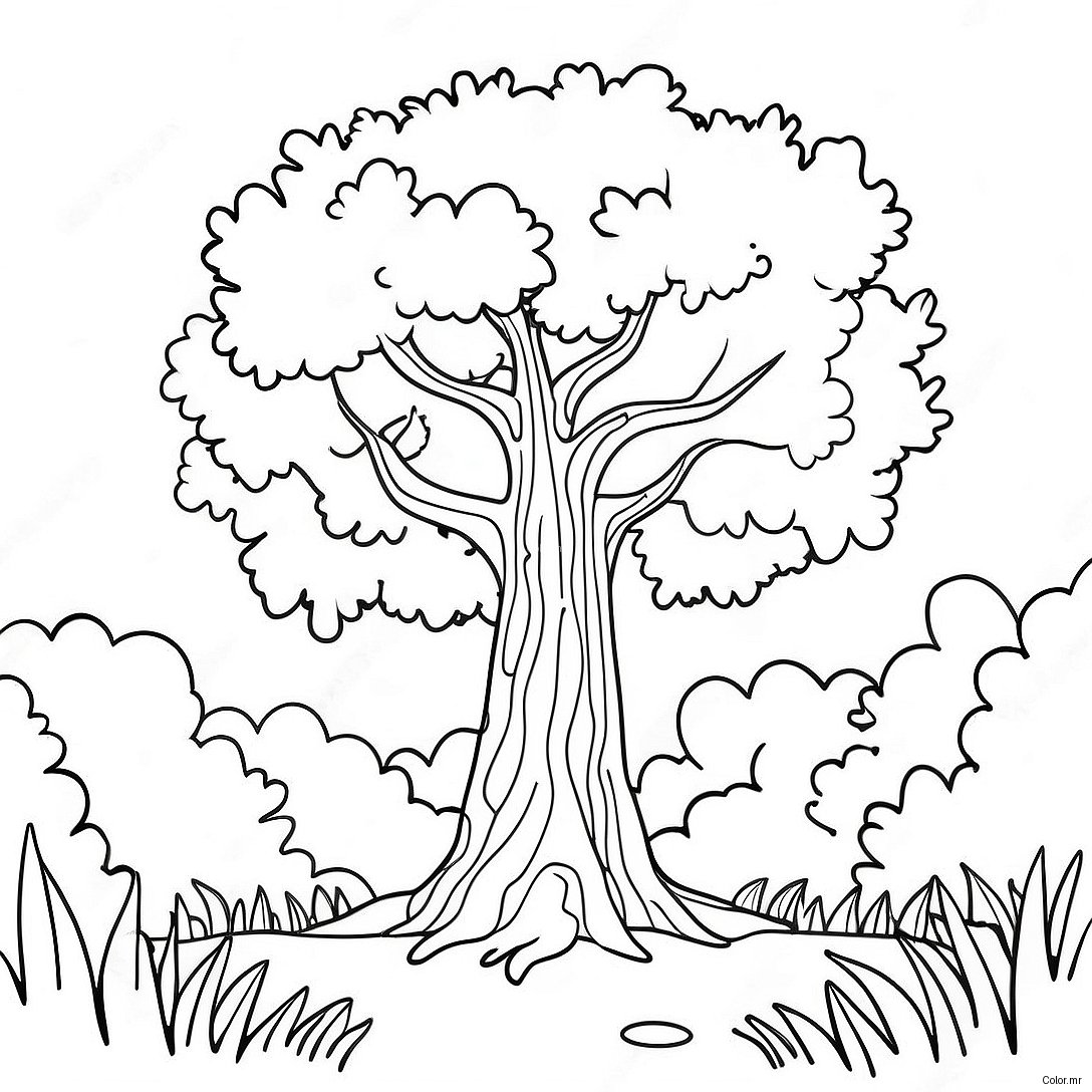 Colorful Truffula Tree Forest Coloring Page 40448 33526
