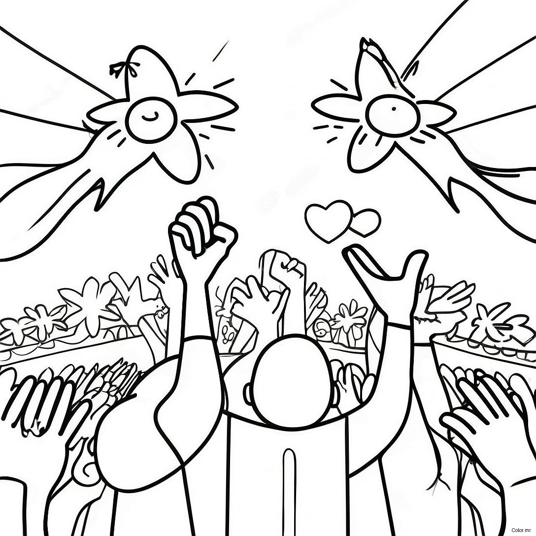 Colorful Unity Day Celebration Coloring Page 37907 31527