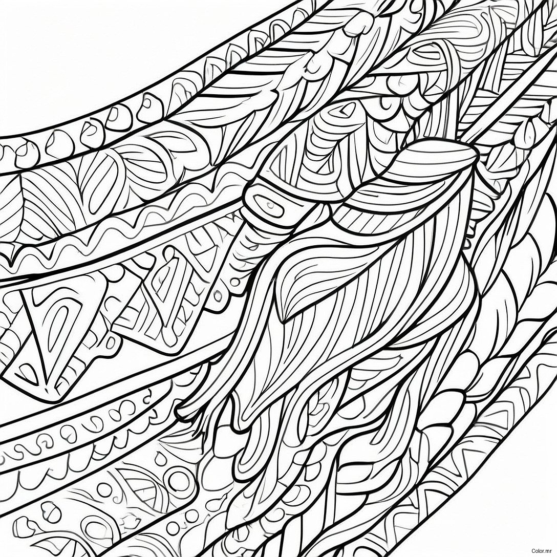 Cozy Knitted Scarf Coloring Page 62398 51699