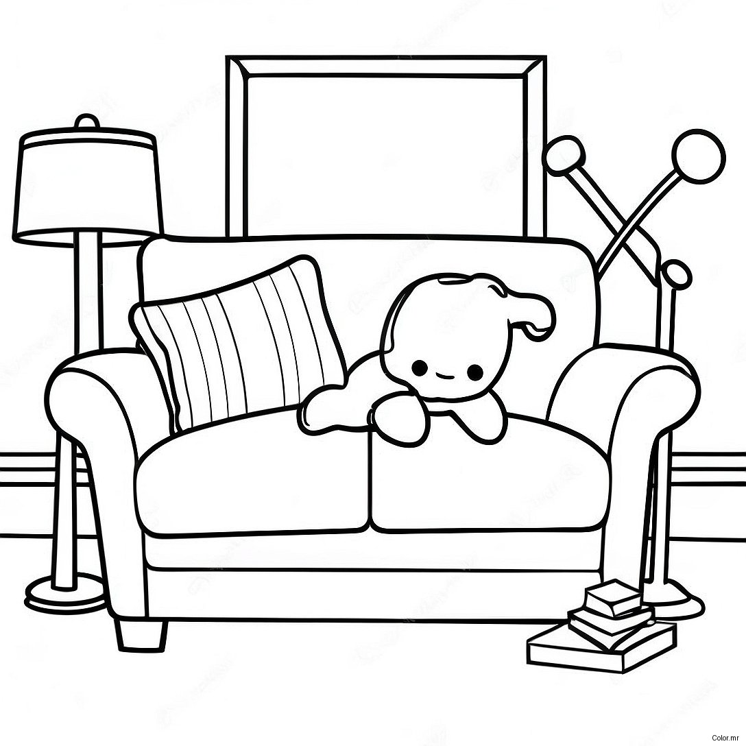 Cozy Nugget Couch Build Coloring Page 54492 45360