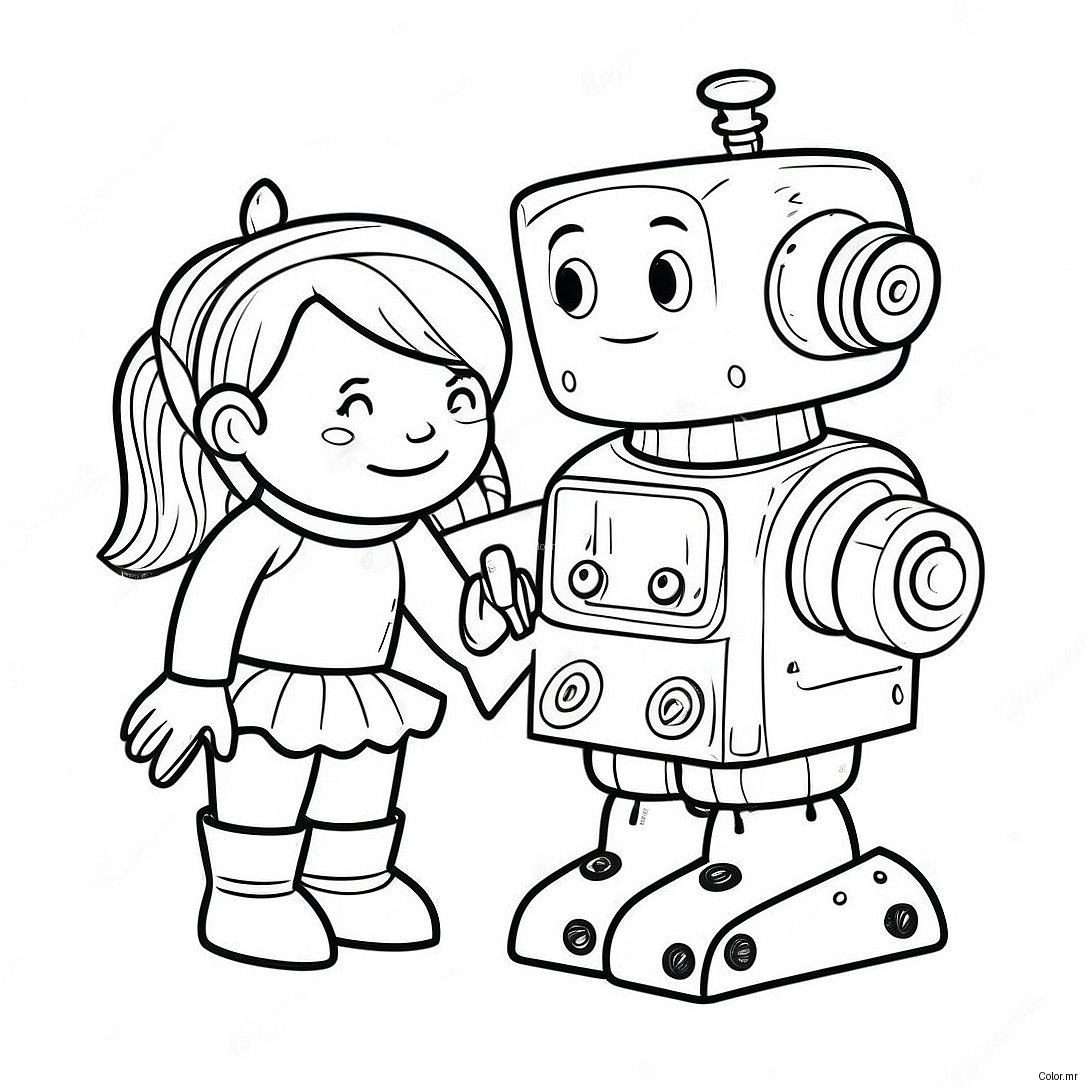 Creative Rosie Revere Building A Robot Coloring Page 71634 59199