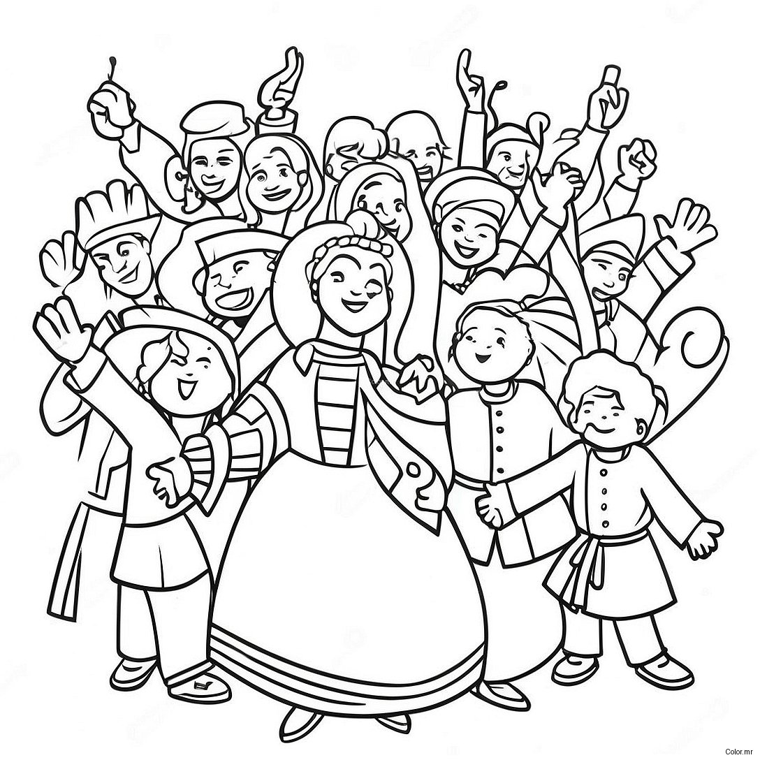Cultural Diversity Celebration Coloring Page 5935 4743