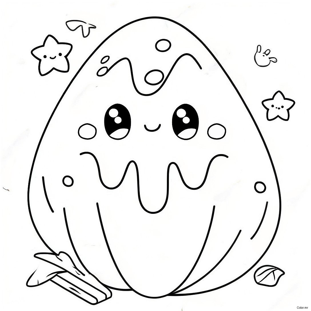 Cute Halloween Squishmallow Ghost Coloring Page 34003 18067