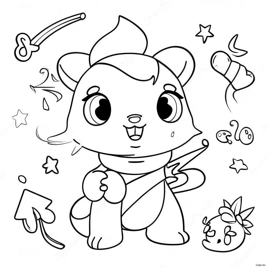 Cute Magic Mixies With Sparkling Wands Coloring Page 6765 5503