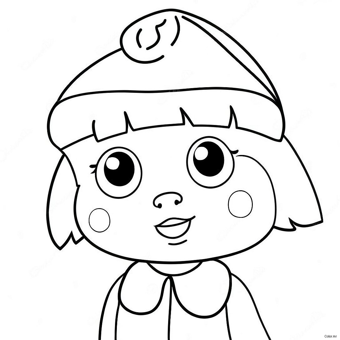 Dora In A Festive Santa Hat Coloring Page 45344 37665