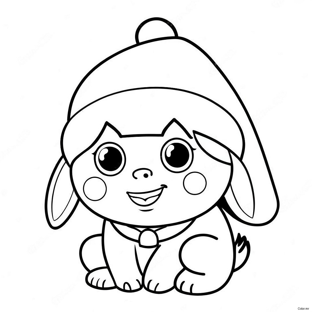 Dora In A Festive Santa Hat Coloring Page 45344 37666