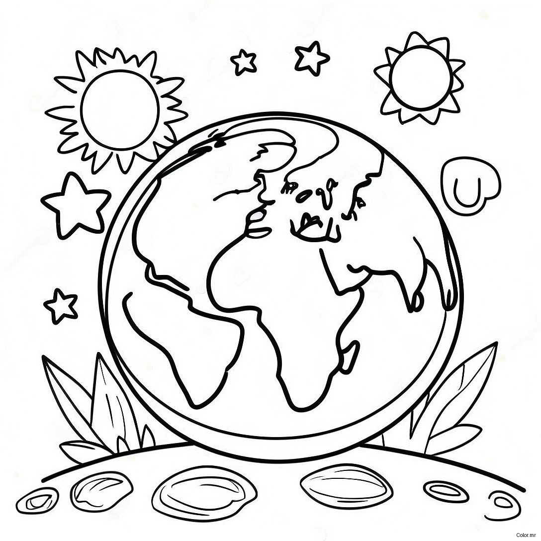 Earth Day Celebration Coloring Page 3679 2985