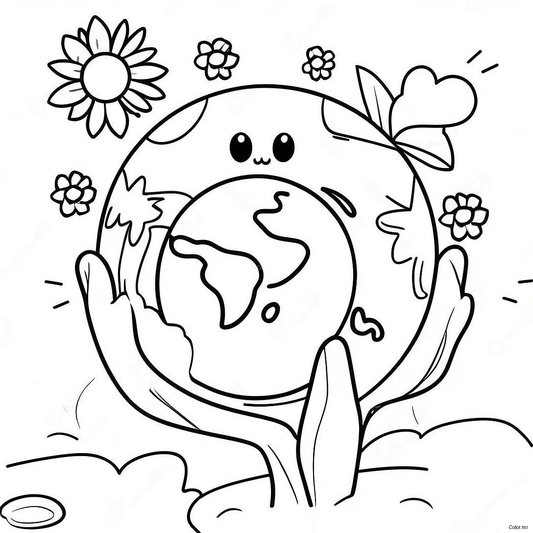 Earth Day Celebration Coloring Page 3679 2986