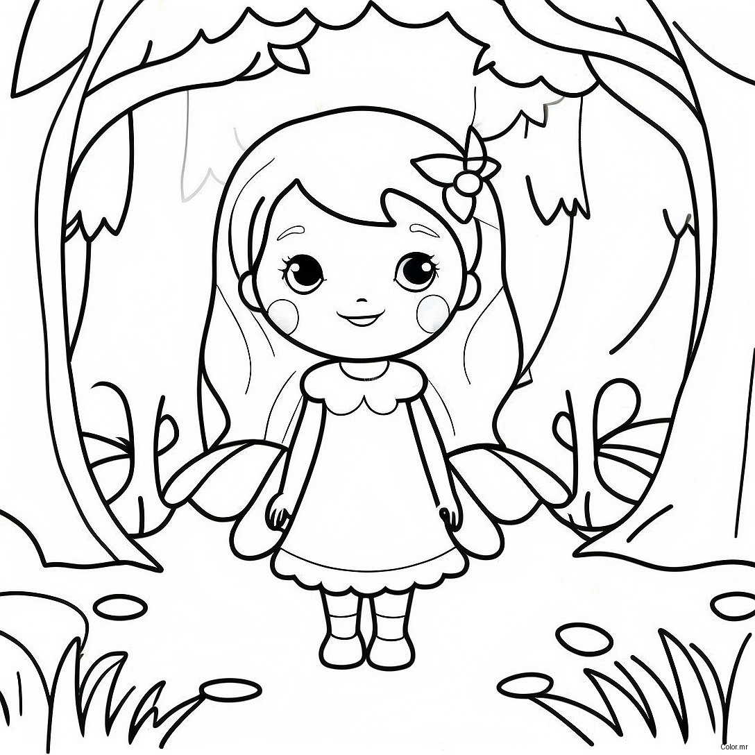 Enchanted Forest Fairy Garden Coloring Page 36614 30515