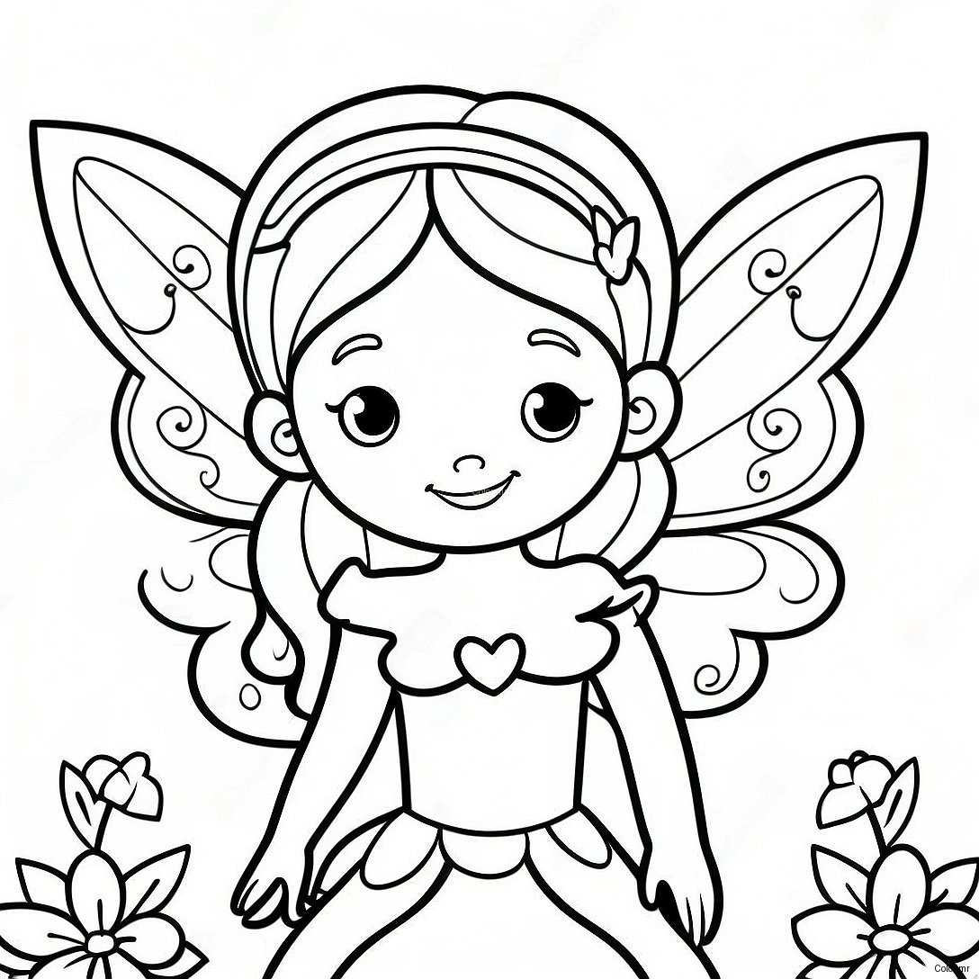 Enchanting Fairy With Sparkling Wings Coloring Page 13138 10916