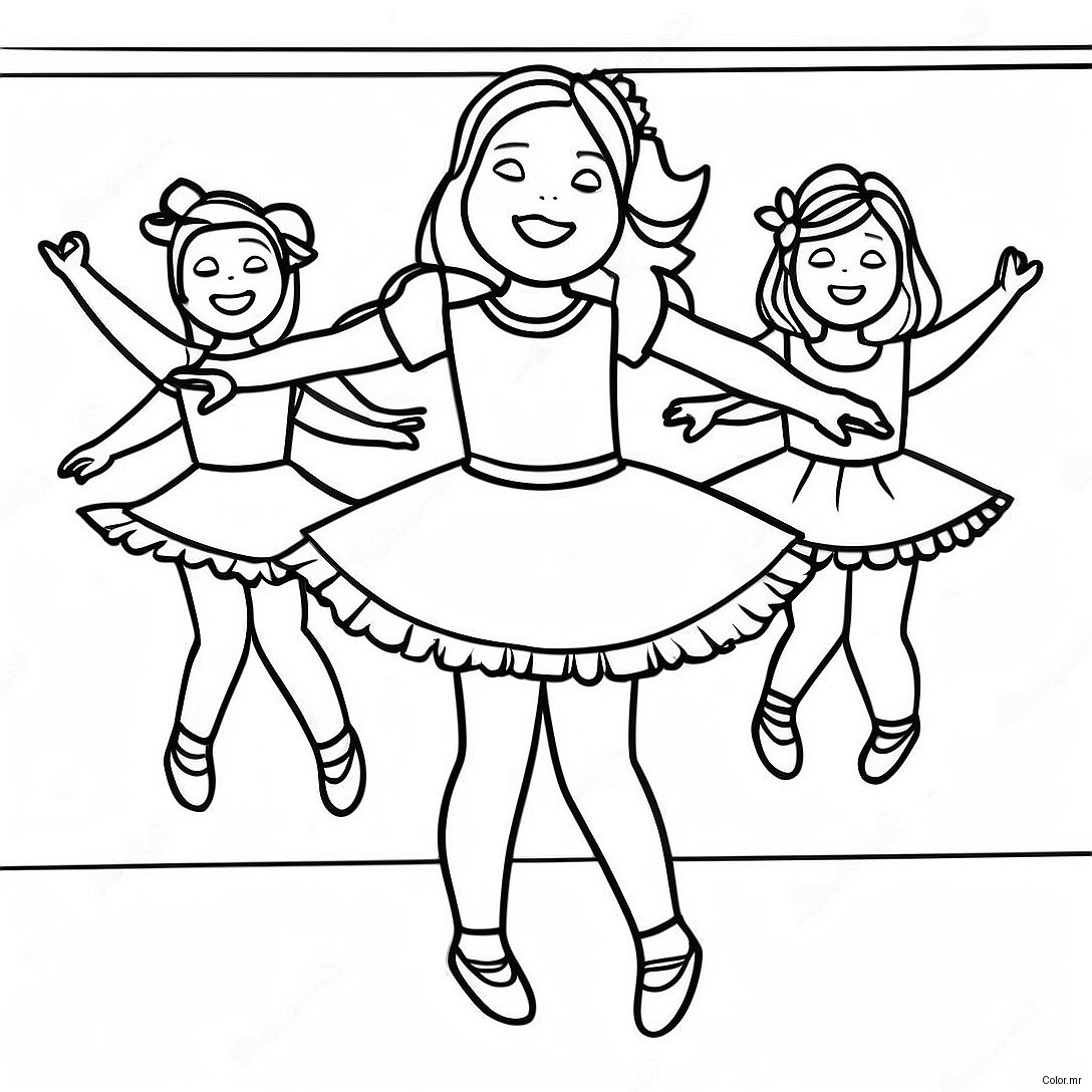 Exciting Dance Moms Performance Coloring Page 26247 24069