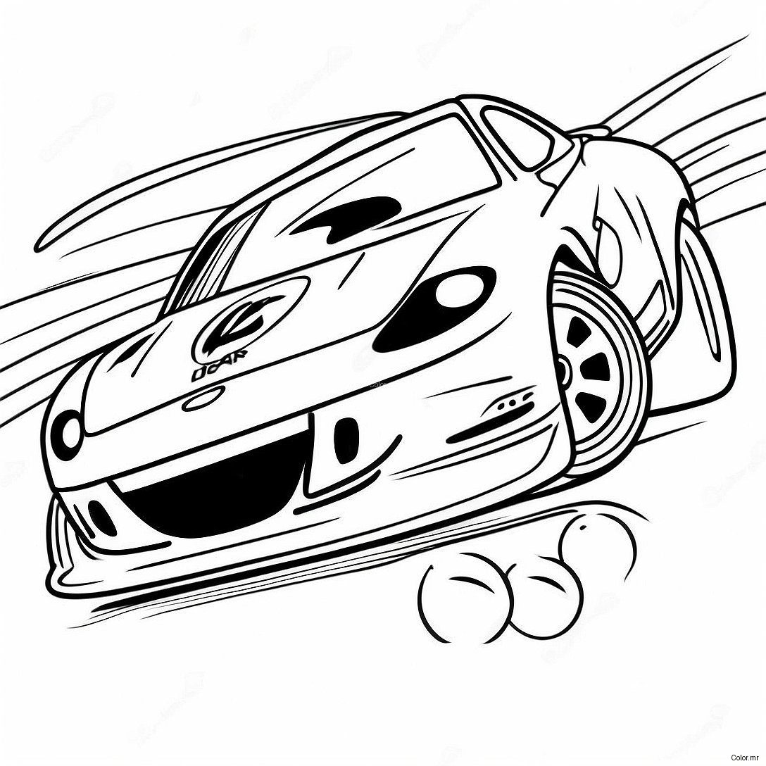 Fast Dirt Track Race Car Coloring Page 56342 46843