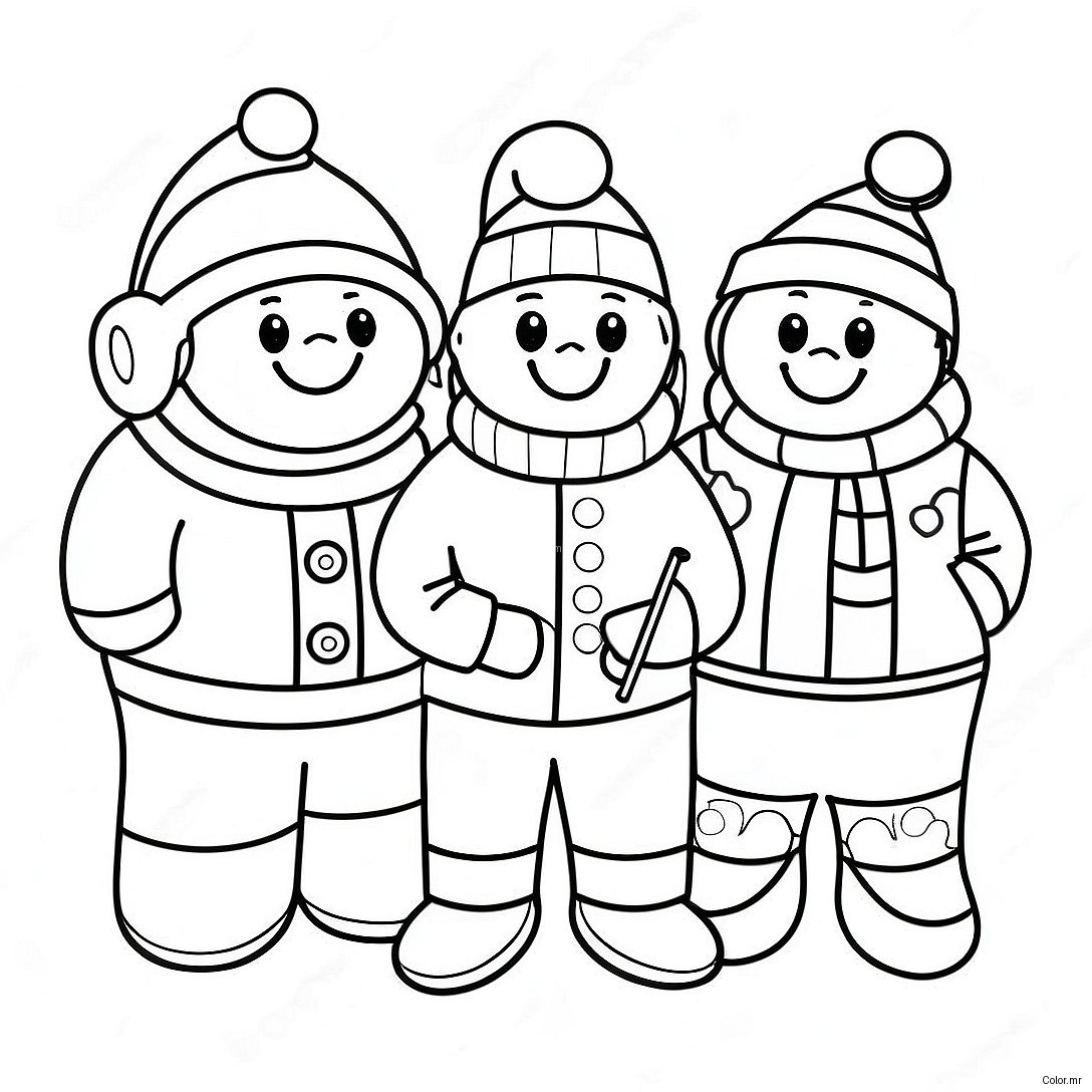 Festive Among Us Crewmates Coloring Page 22414 20678