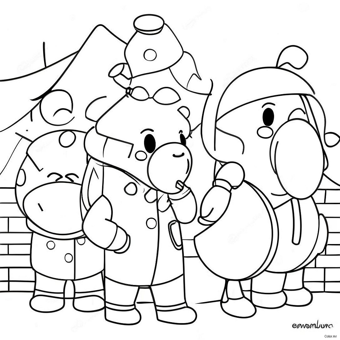 Festive Among Us Crewmates Coloring Page 22414 20680