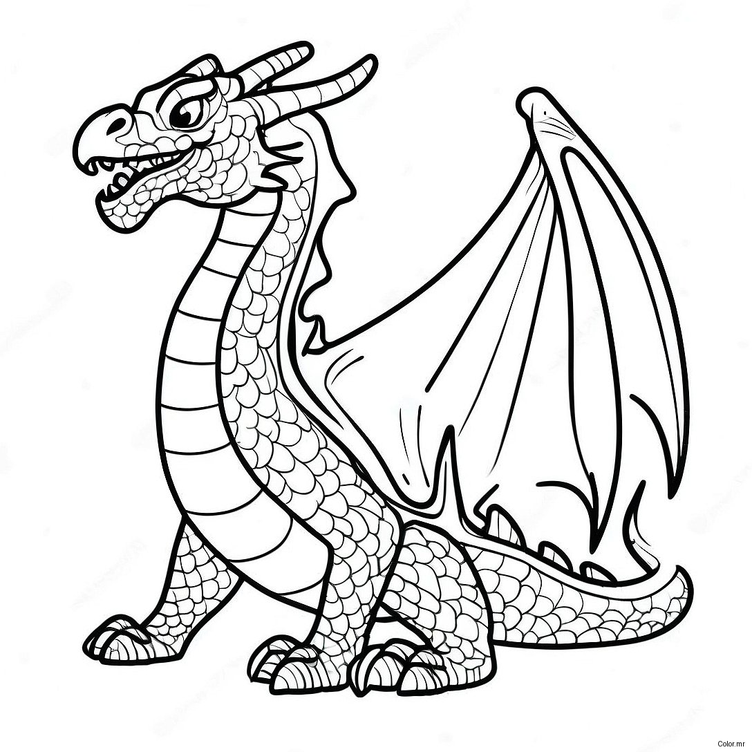 Fiery Death Song Dragon Coloring Page 58325 48471